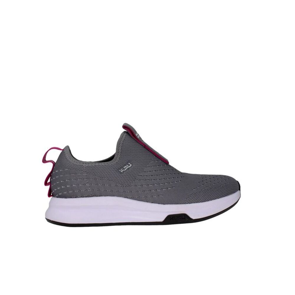Kuru Atom Slip On Stone Grey / Berry Pink ATOM-GRY-PNK Women's